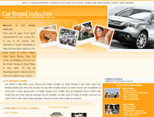 Tablet Screenshot of carrental-india.com